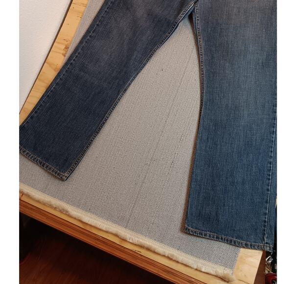 Levis 527 Bootcut Jeans Mens 39X31 Blue Fade Cowboy Style - Picture 5 of 16